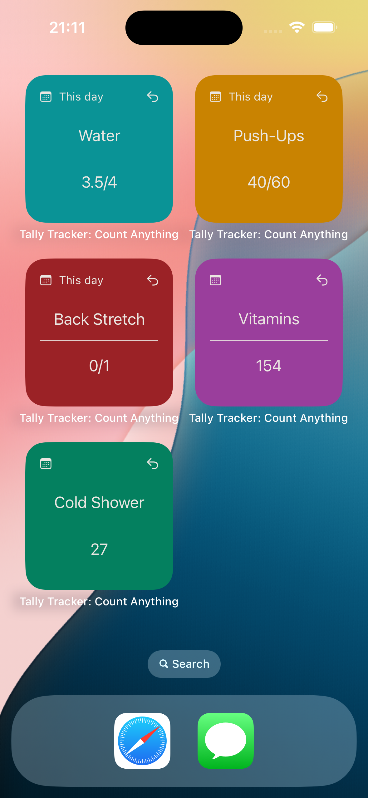 iOS widgets